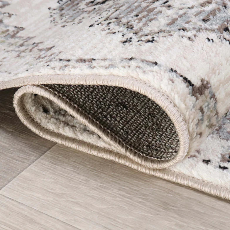 Brinton Vintage Oriental Medallion Indoor Area Rugs or Runner Rug - Slate