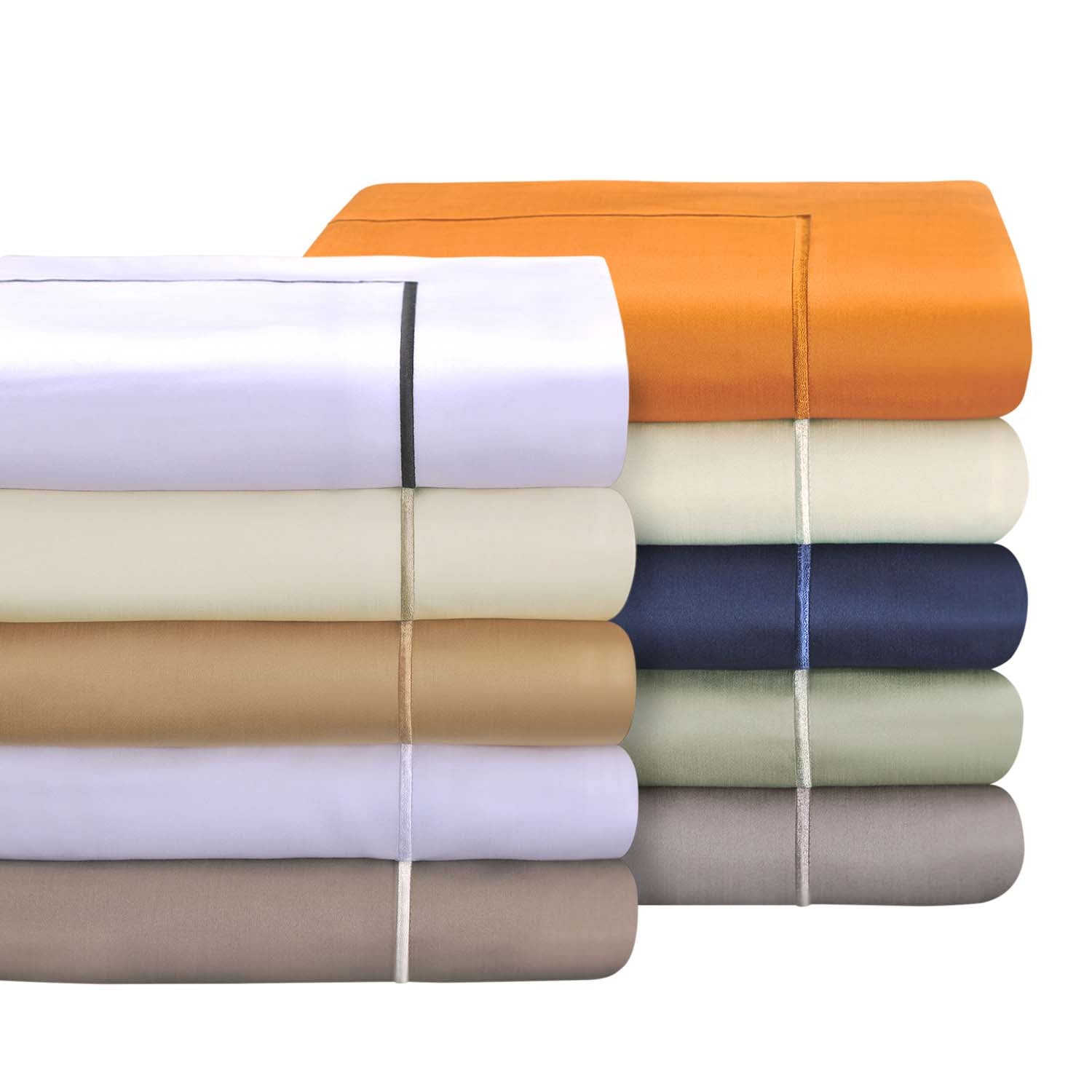 700 Thread Count Solid Egyptian Cotton Deep Pocket Sheet Set - White