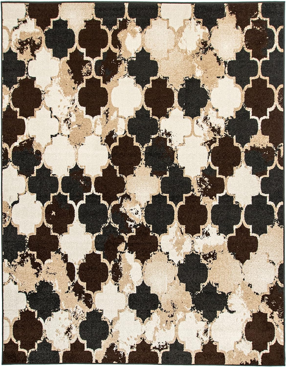Makinley Heavily Distressed Moroccan Trellis Area Rug