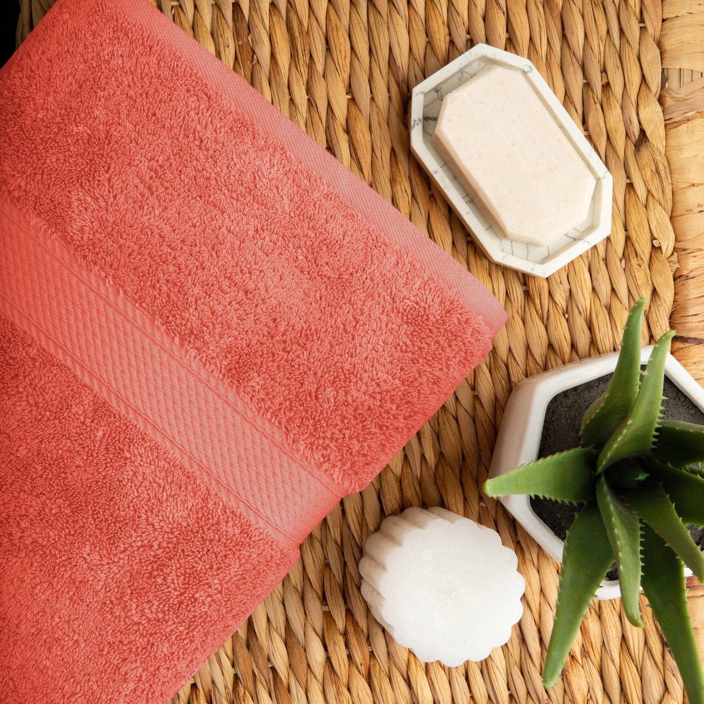 Madison Egyptian Cotton Pile Plush Heavyweight 6 Piece Towel Set