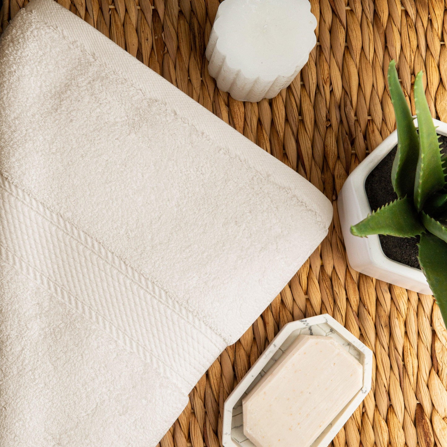 Madison Egyptian Cotton Pile Plush Heavyweight 6 Piece Towel Set