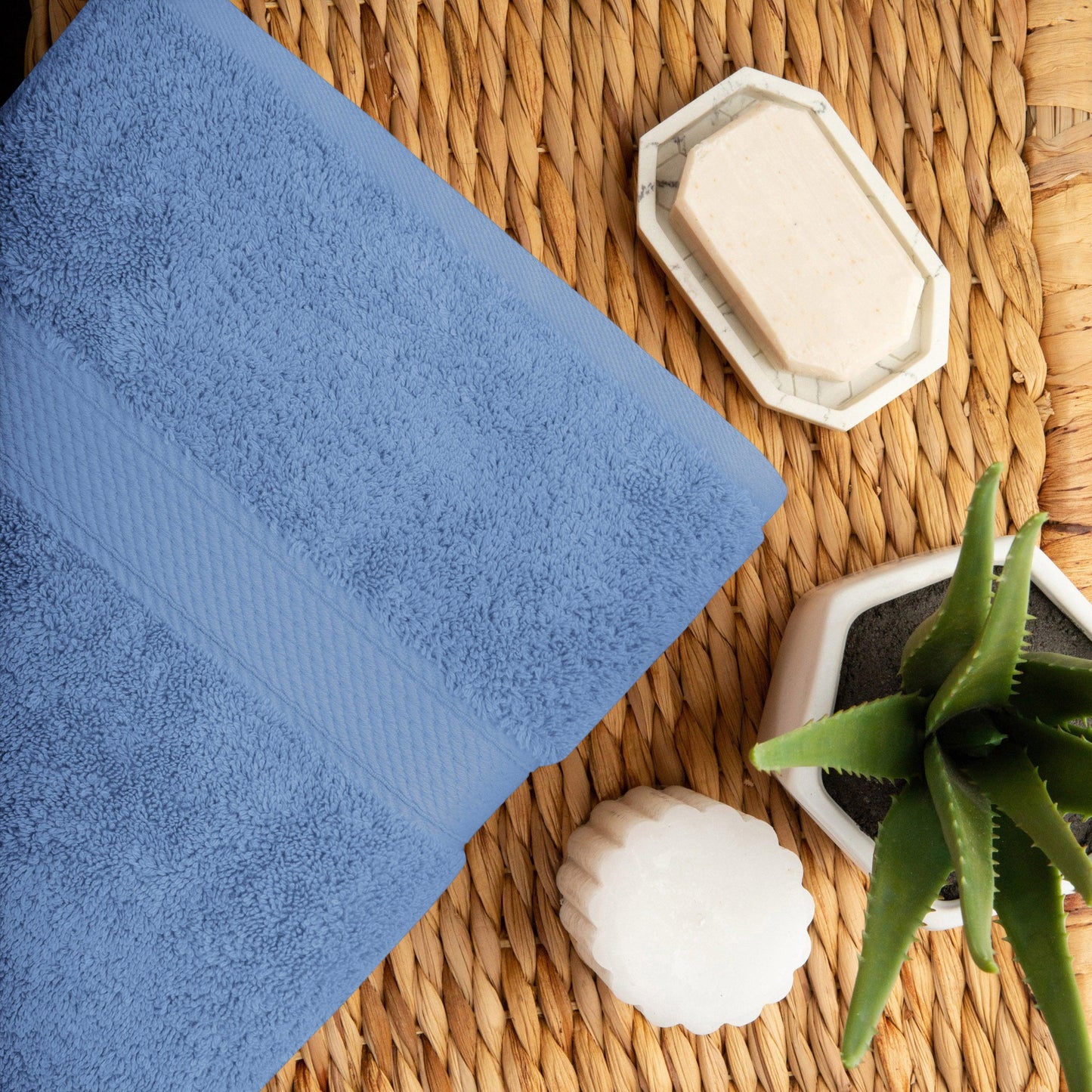 Madison Egyptian Cotton Pile Plush Heavyweight 6 Piece Towel Set