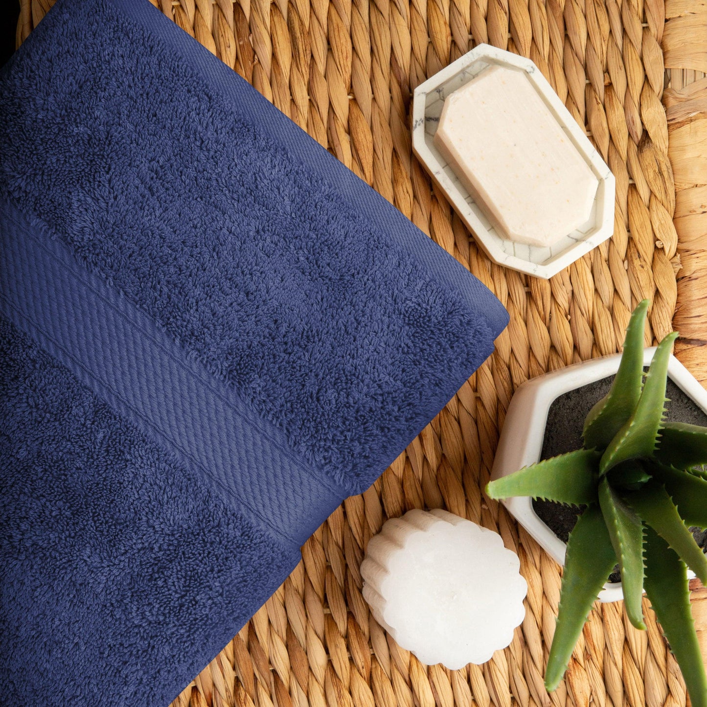 Madison Egyptian Cotton Pile Plush Heavyweight 6 Piece Towel Set
