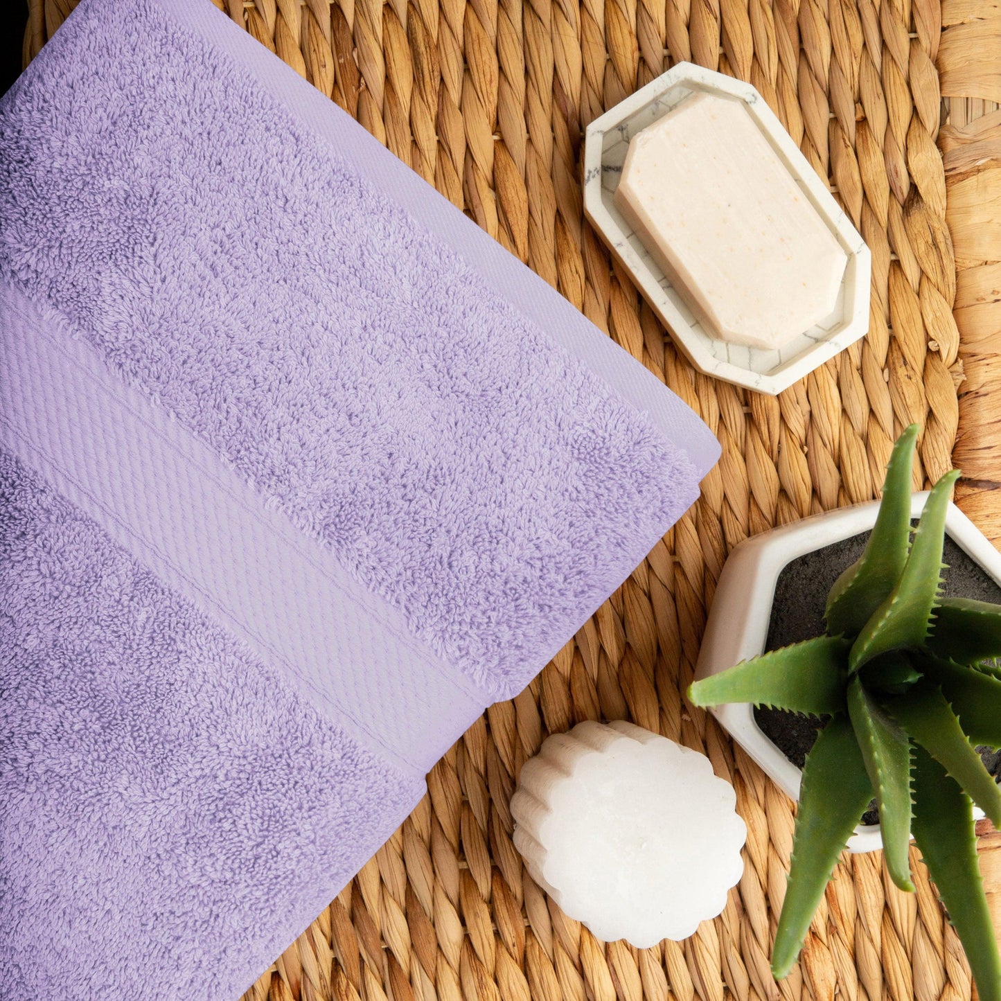 Madison Egyptian Cotton Pile Plush Heavyweight 6 Piece Towel Set