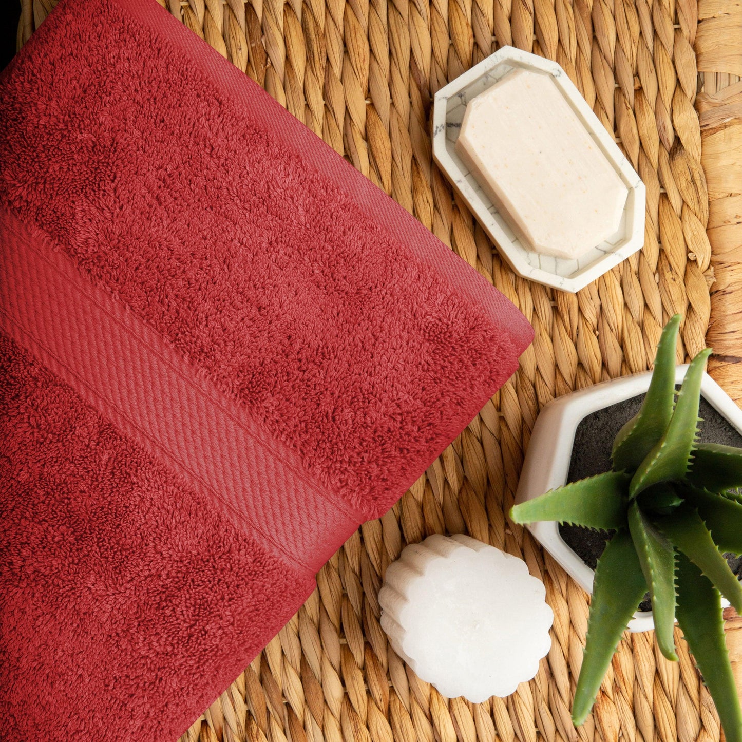 Madison Egyptian Cotton Pile Plush Heavyweight 6 Piece Towel Set