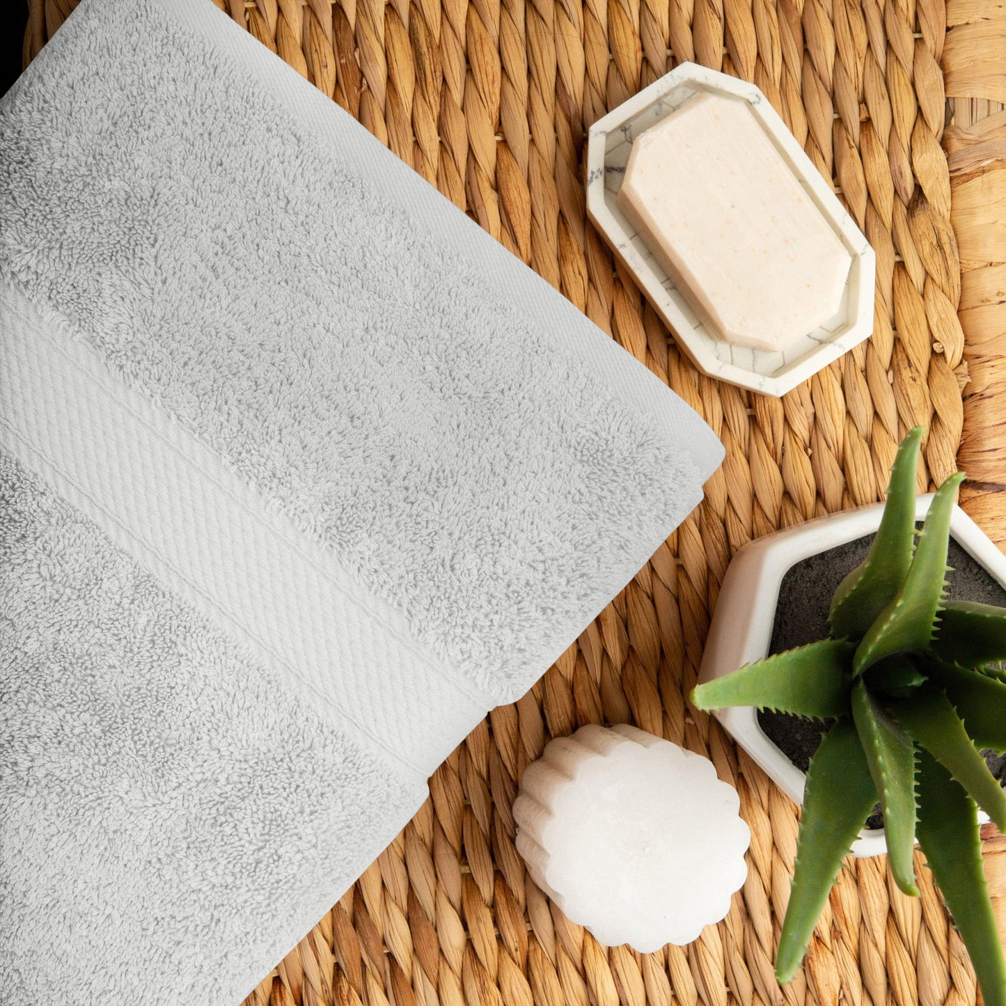 Madison Egyptian Cotton Pile Plush Heavyweight 6 Piece Towel Set