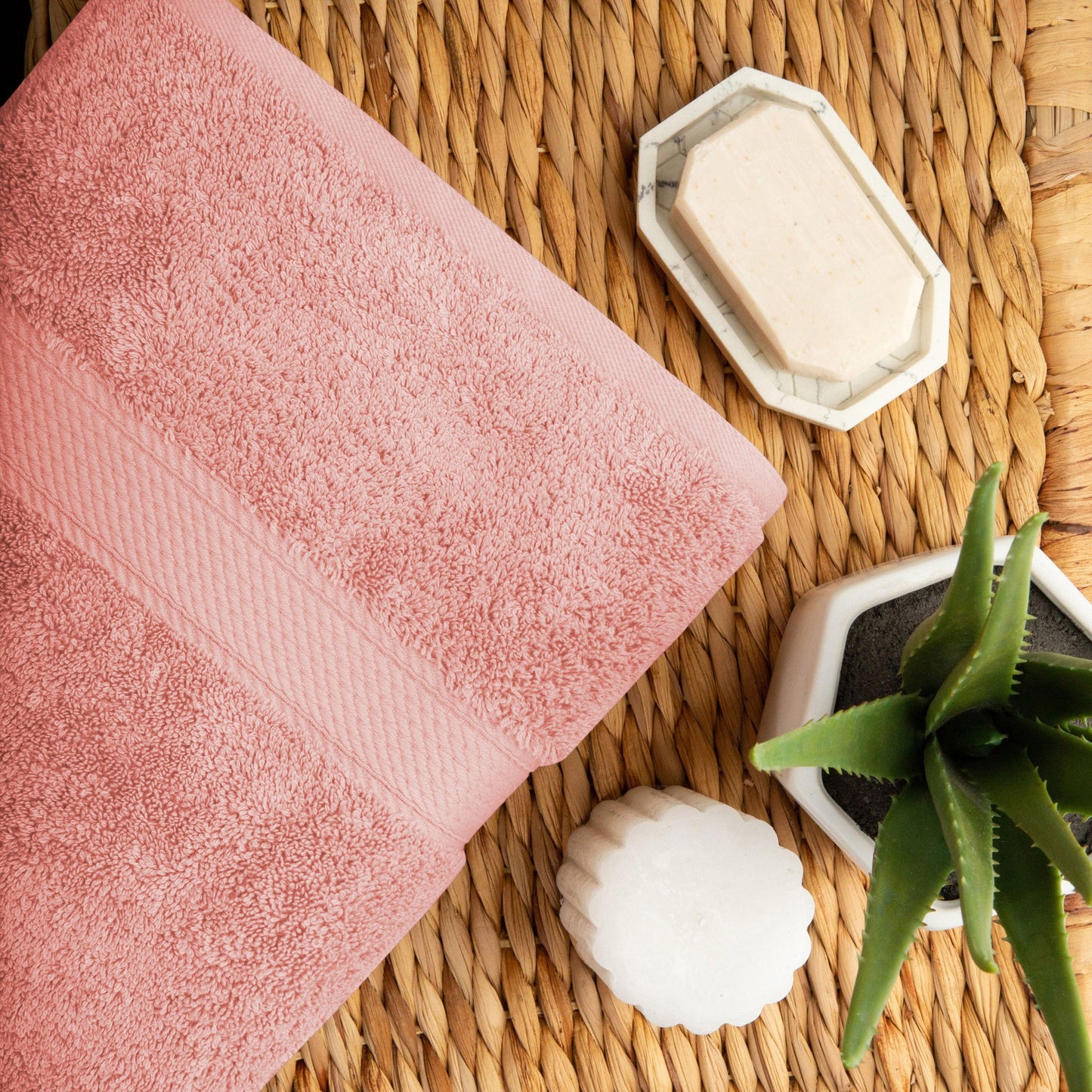 Madison Egyptian Cotton Pile Plush Heavyweight 6 Piece Towel Set