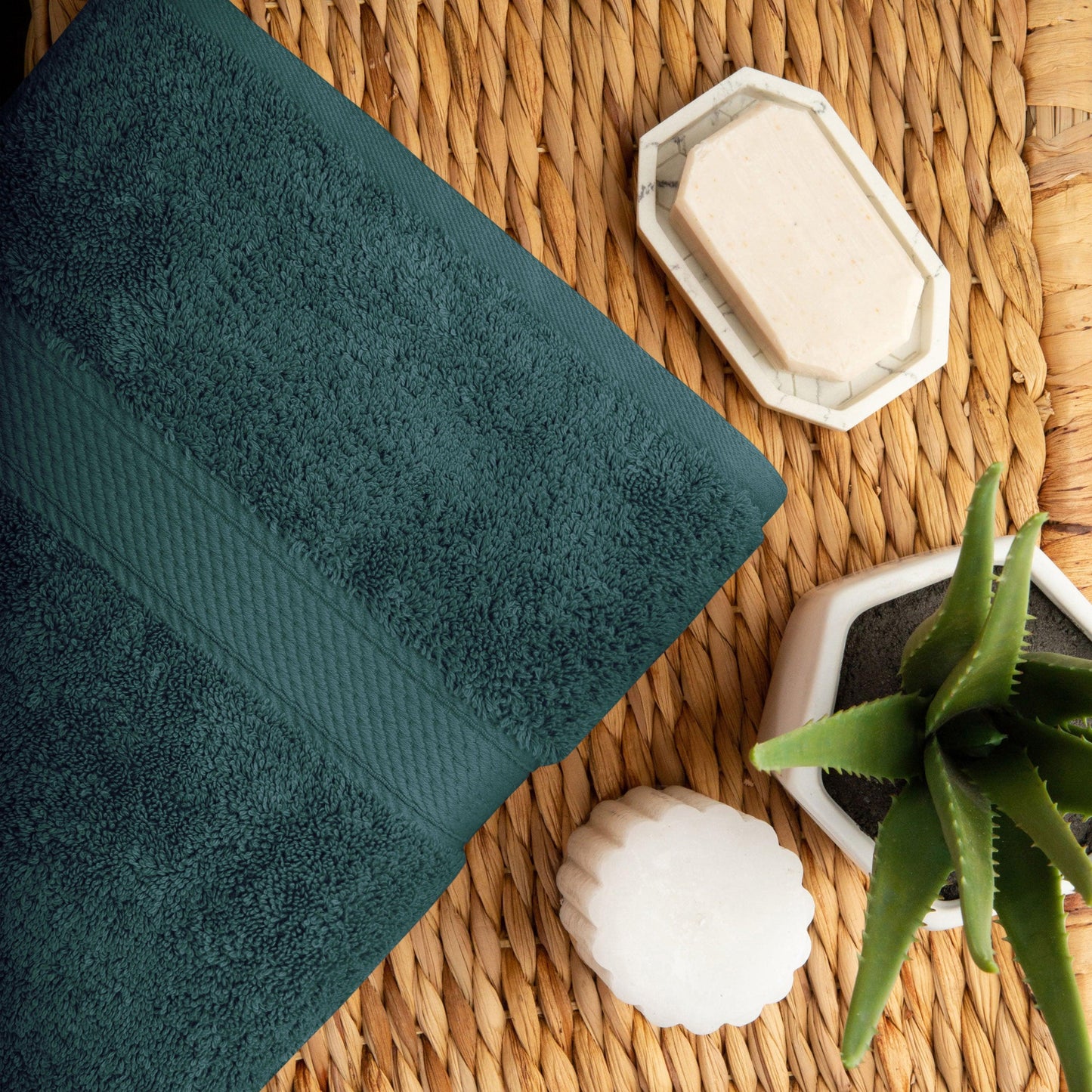 Madison Egyptian Cotton Pile Plush Heavyweight 6 Piece Towel Set