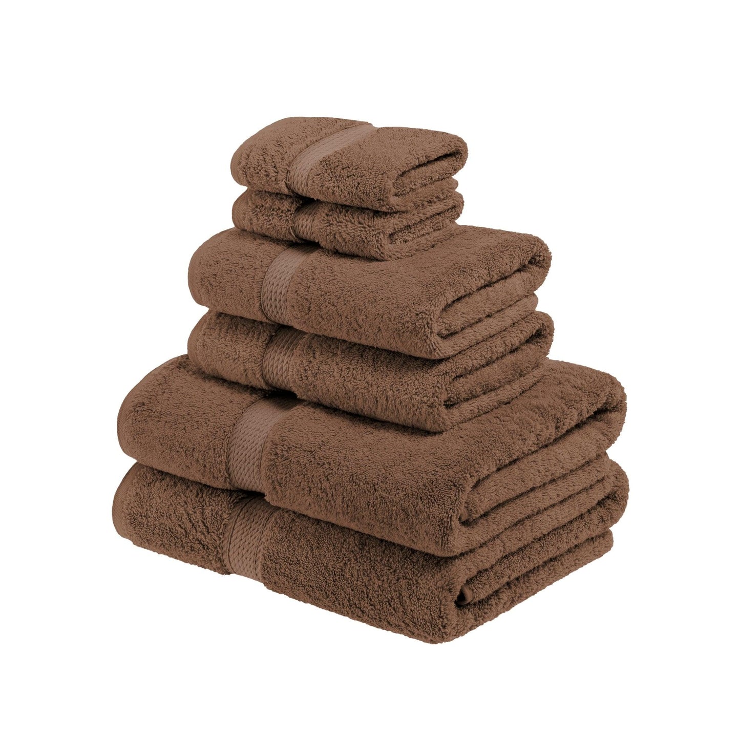 Madison Egyptian Cotton Pile Plush Heavyweight 6 Piece Towel Set