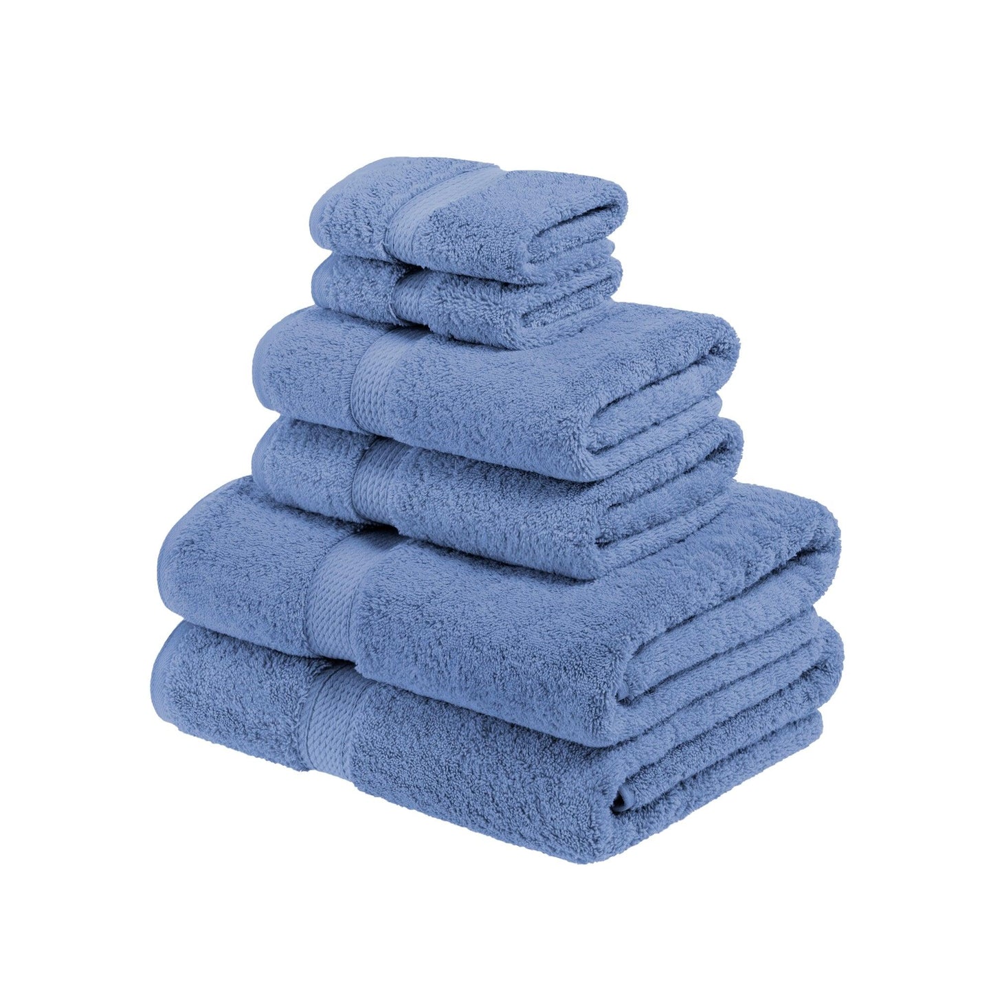 Madison Egyptian Cotton Pile Plush Heavyweight 6 Piece Towel Set