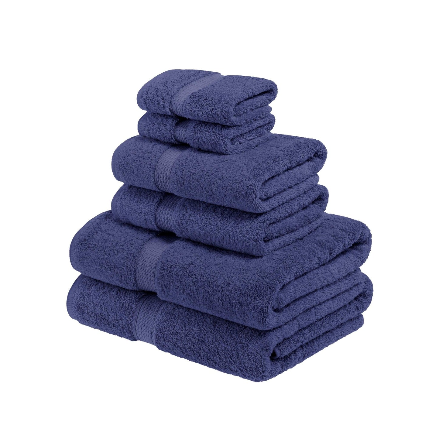 Madison Egyptian Cotton Pile Plush Heavyweight 6 Piece Towel Set