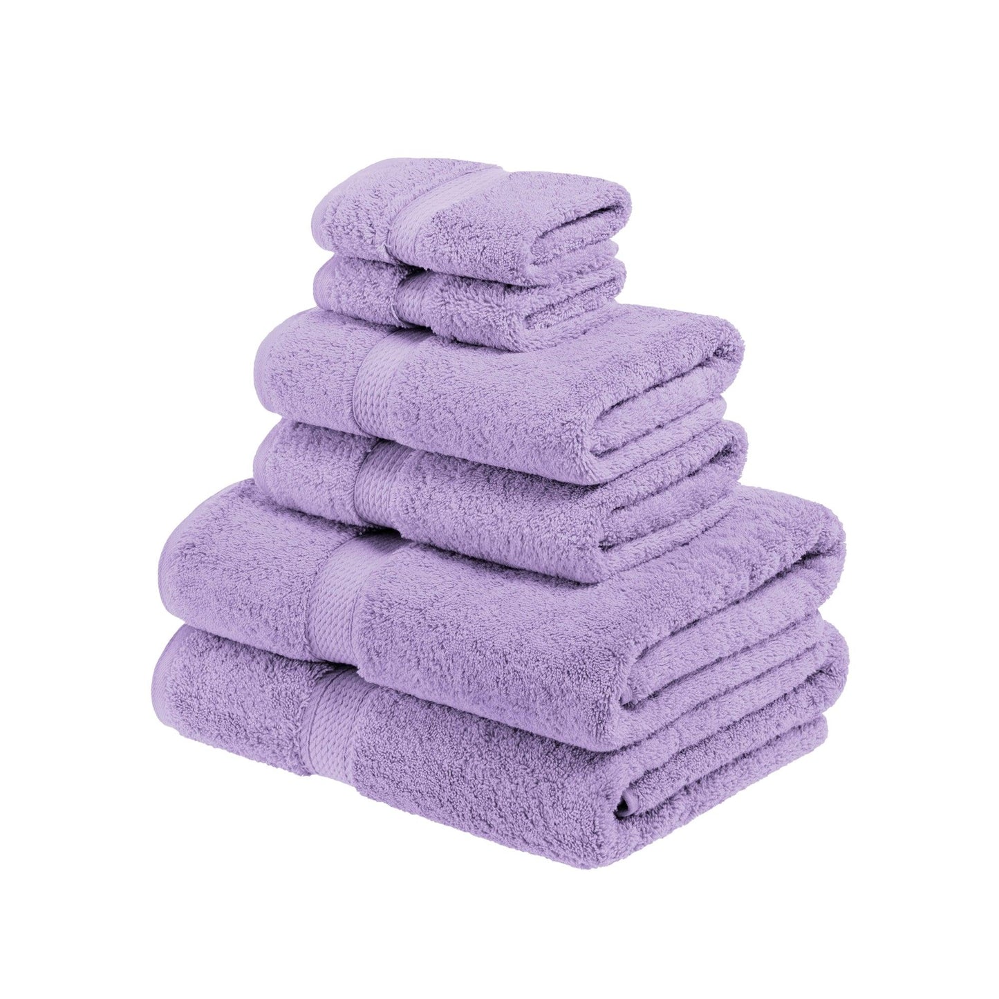 Madison Egyptian Cotton Pile Plush Heavyweight 6 Piece Towel Set