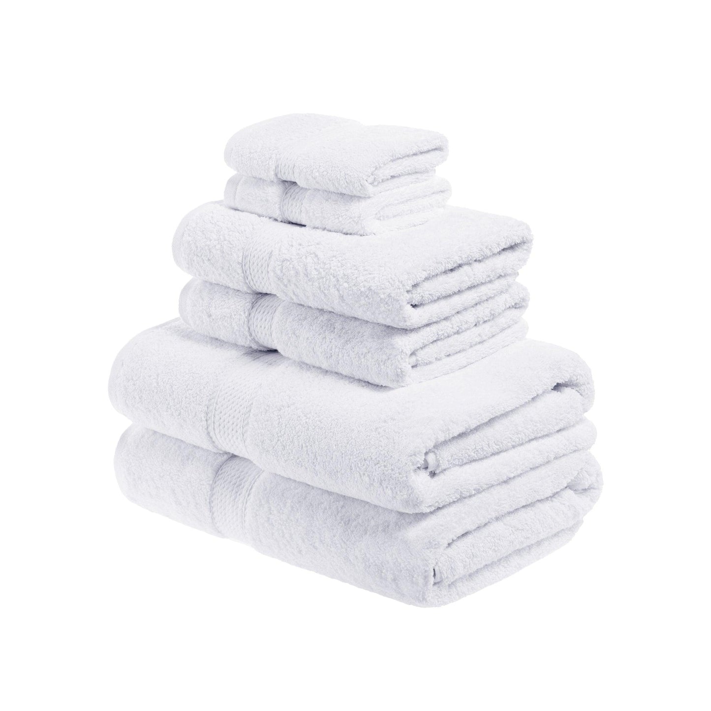 Madison Egyptian Cotton Pile Plush Heavyweight 6 Piece Towel Set
