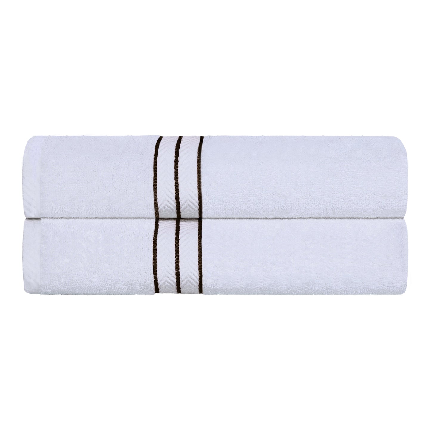 Ultra-Plush Turkish Cotton Hotel Collection Super Absorbent Solid Luxury Bathroom Set - Chocolate