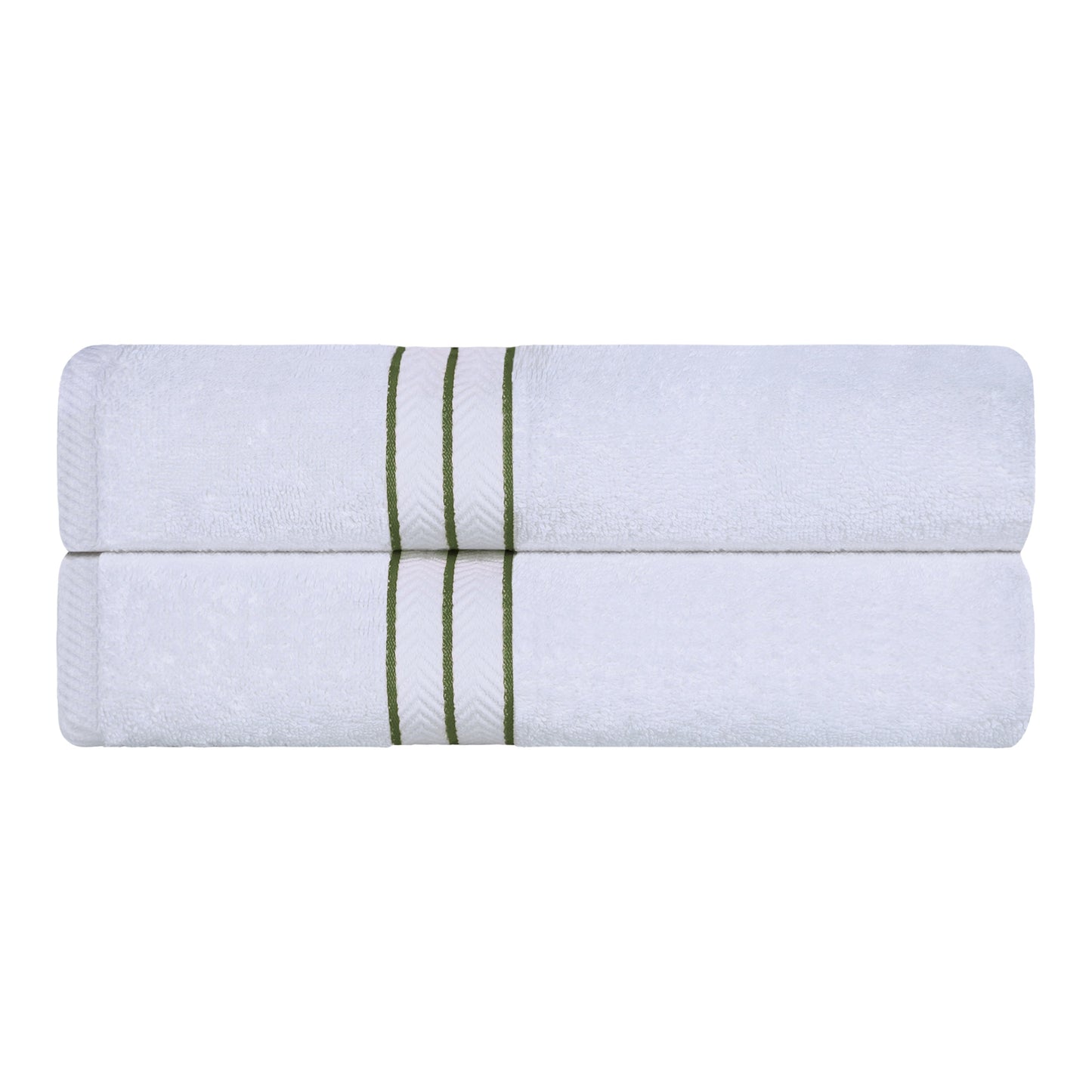 Ultra-Plush Turkish Cotton Hotel Collection Super Absorbent Solid Luxury Bathroom Set - Forest Green
