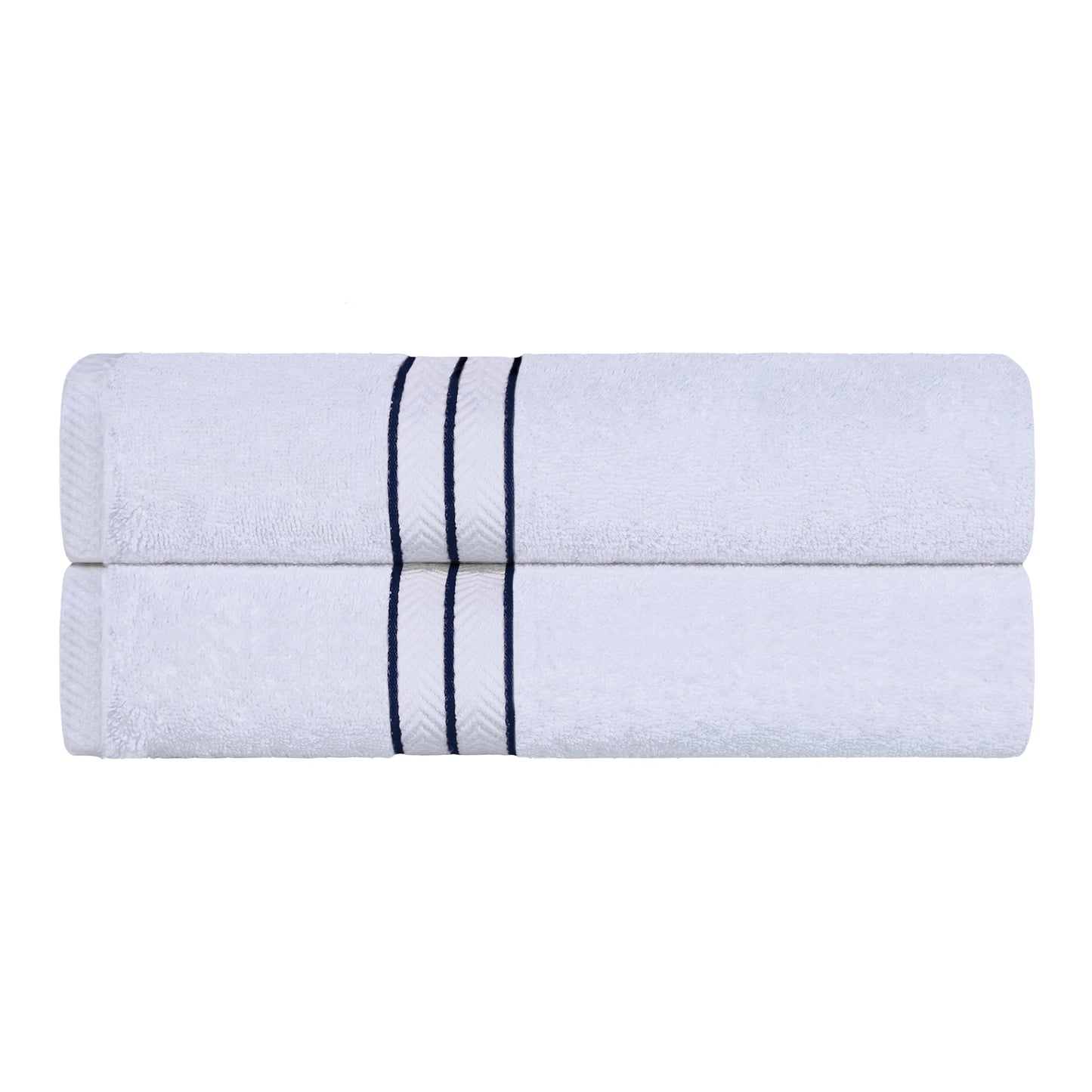 Ultra-Plush Turkish Cotton Hotel Collection Super Absorbent Solid Luxury Bathroom Set - Navy Blue