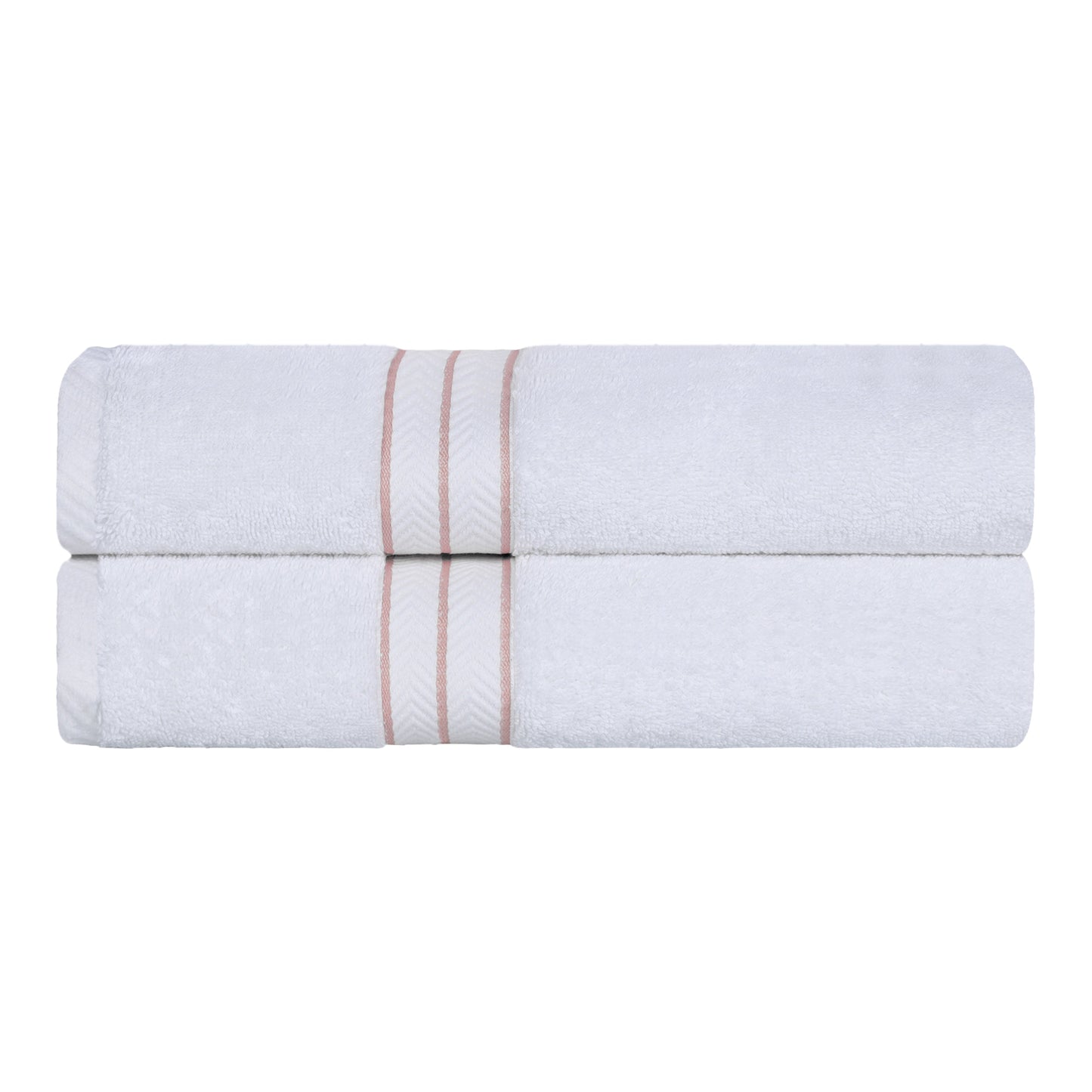 Ultra-Plush Turkish Cotton Hotel Collection Super Absorbent Solid Luxury Bathroom Set - Tea Rose