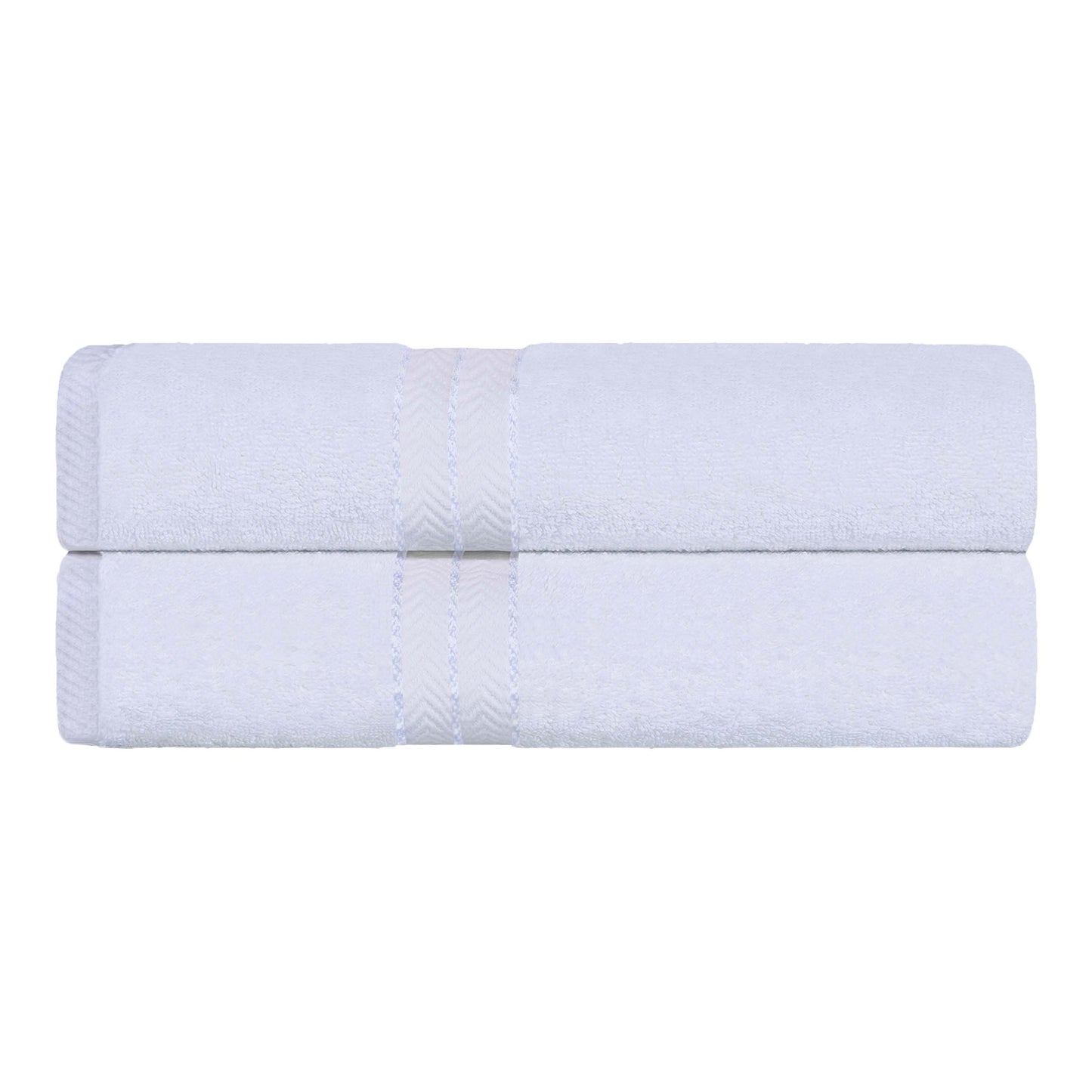 Ultra-Plush Turkish Cotton Hotel Collection Super Absorbent Solid Luxury Bathroom Set - White