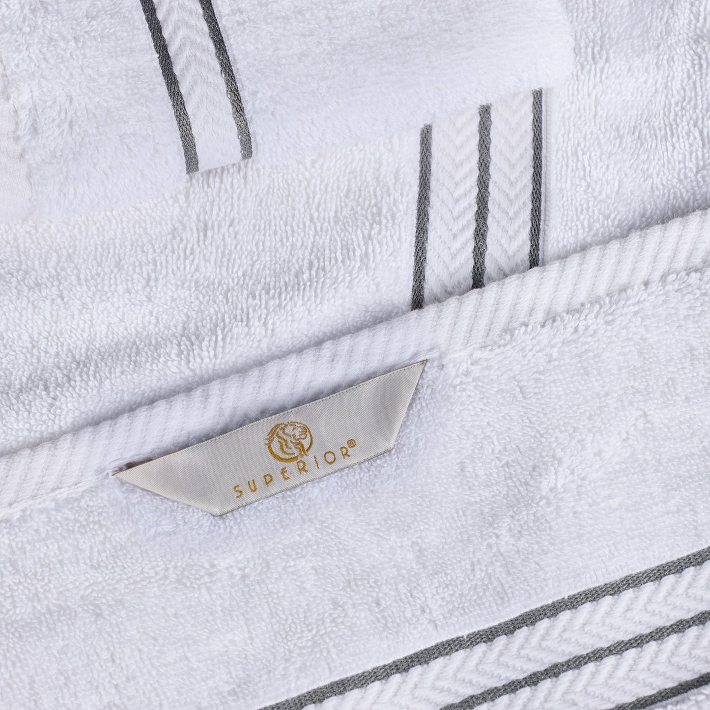 Ultra-Plush Turkish Cotton Hotel Collection Super Absorbent Solid Luxury Bathroom Set - Charcoal