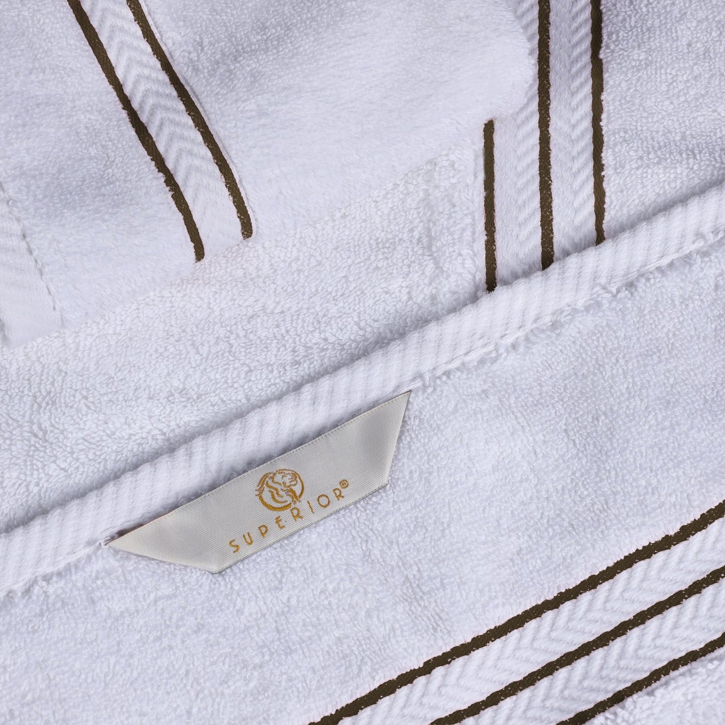 Ultra-Plush Turkish Cotton Hotel Collection Super Absorbent Solid Luxury Bathroom Set - Latte