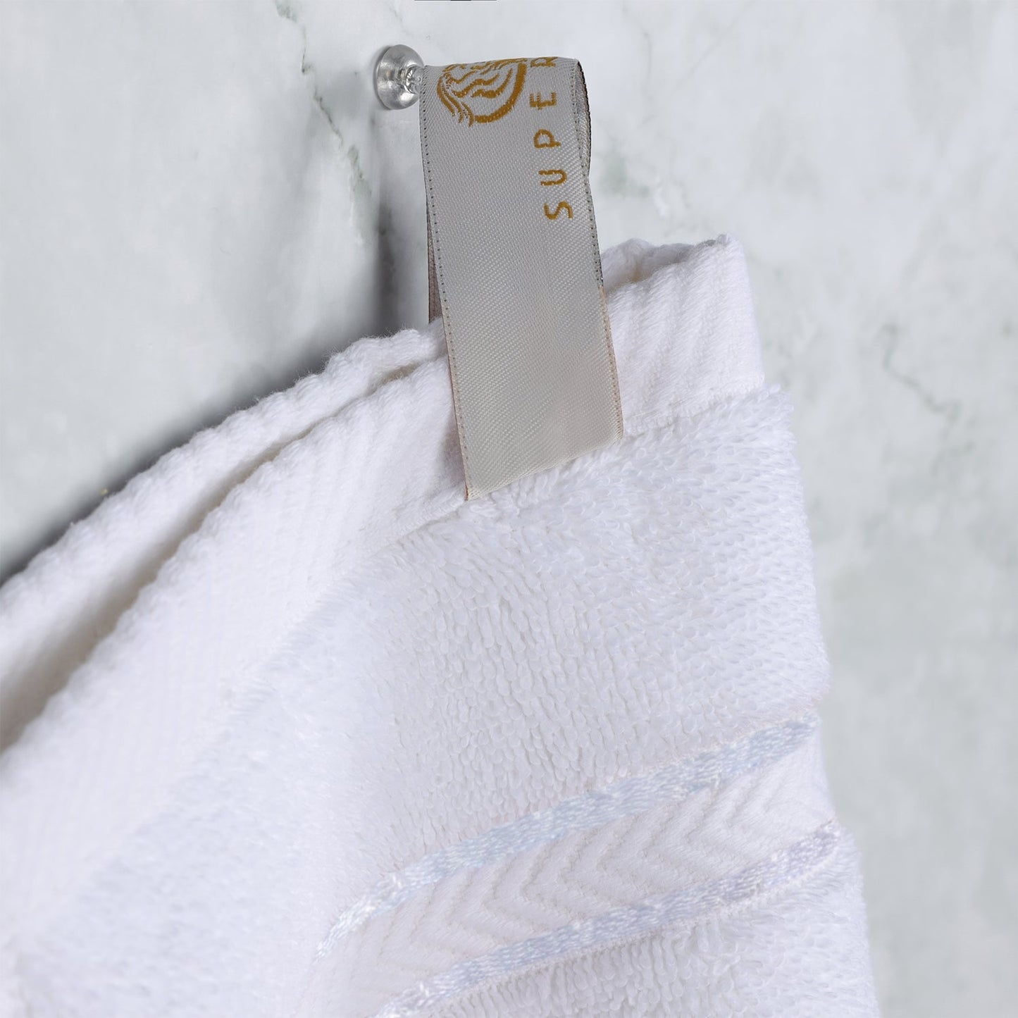 Ultra-Plush Turkish Cotton Hotel Collection Super Absorbent Solid Luxury Bathroom Set - White