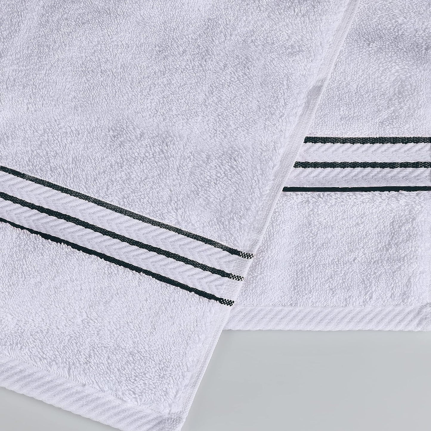 Superior Ultra-Plush Turkish Cotton Super Absorbent Solid Bath Towel Set of 4 - Teal