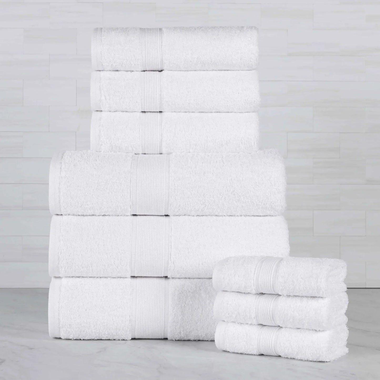 Oregon Organic Cotton Medium Weight Solid 9-Piece Towel Set