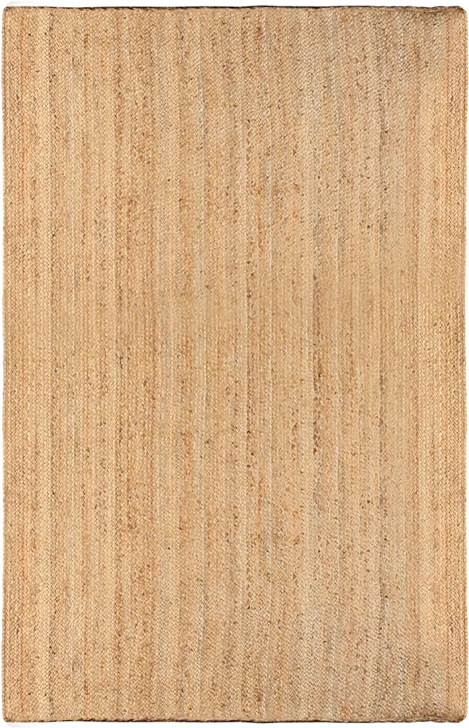 Braided Jute Reversible Round Indoor Outdoor Area Rug - Natural