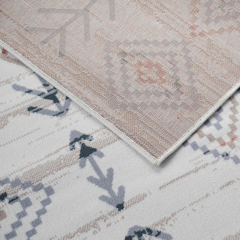 Gared Traditional Southwestern Tribal Area Rug - Bone