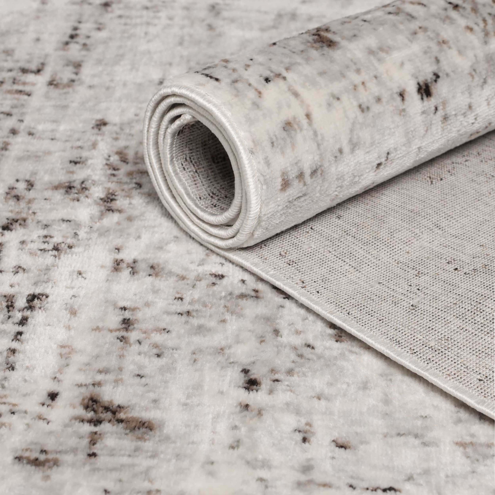 Acer Distressed Contemporary Abstract Modern Indoor Area Rug - Charcoal
