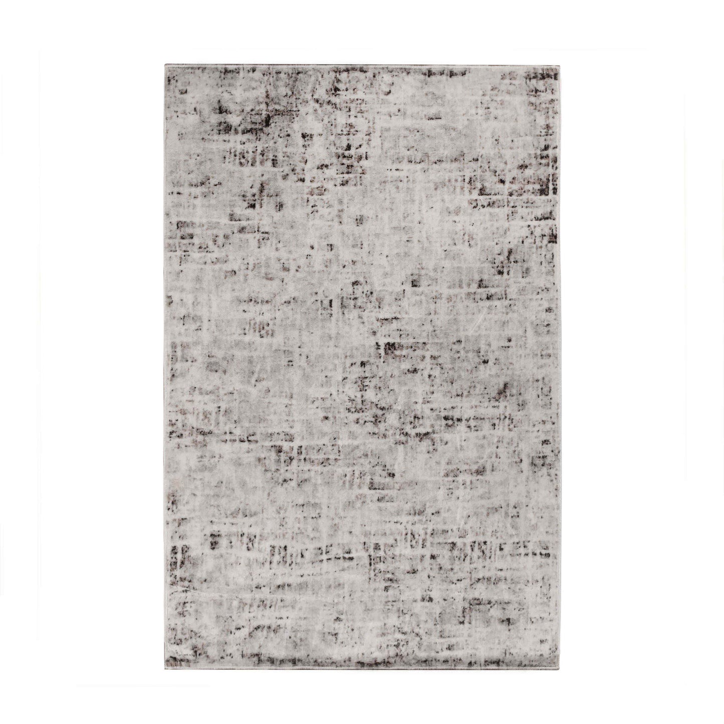 Acer Distressed Contemporary Abstract Modern Indoor Area Rug - Charcoal