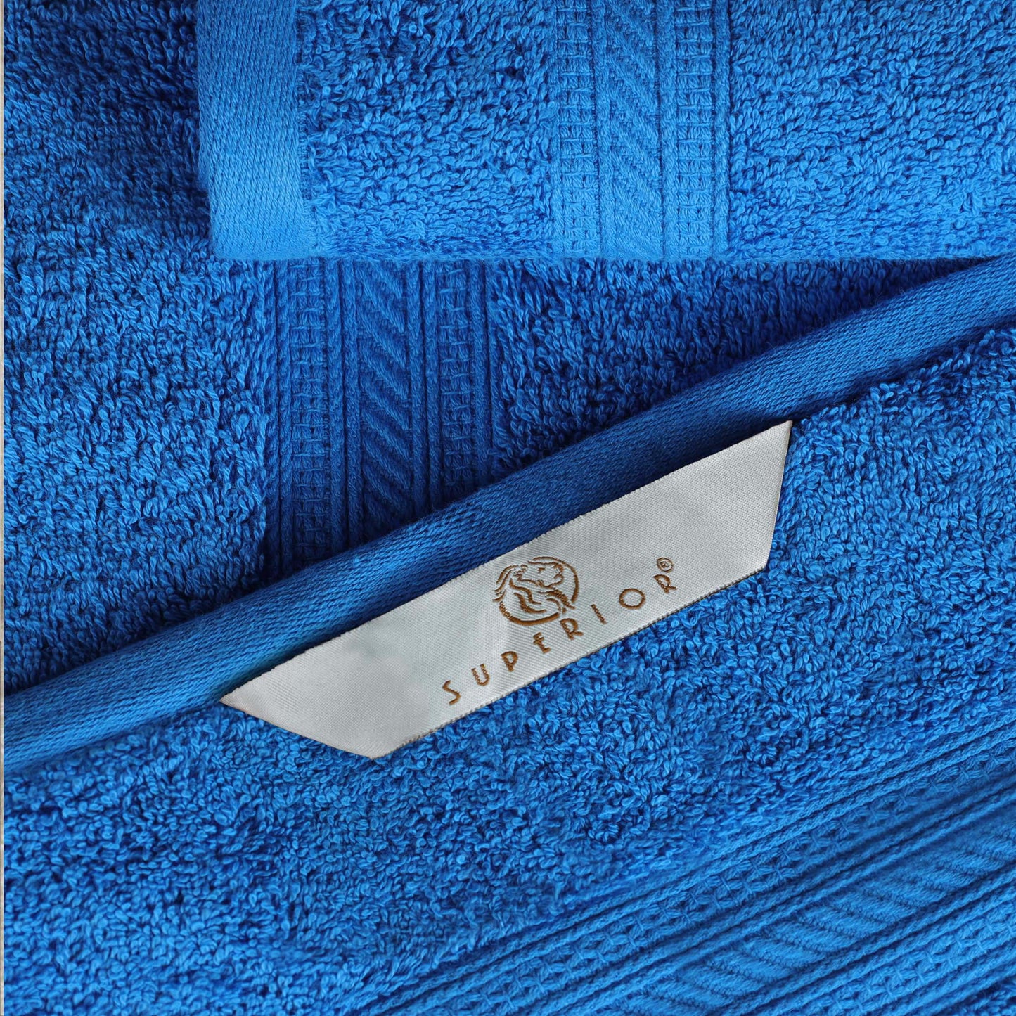 Cotton Heavyweight Absorbent Plush 6 Piece Towel Set - Allure