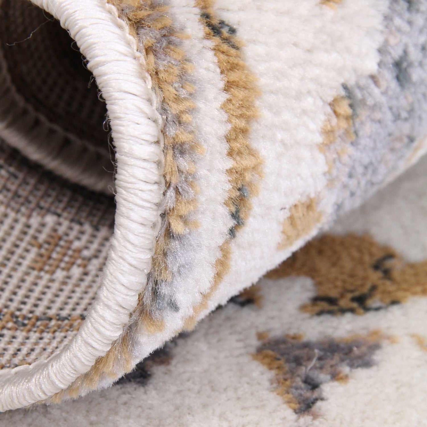 Superior Amaryllis Modern Floral Farmhouse Area Rug - Gray