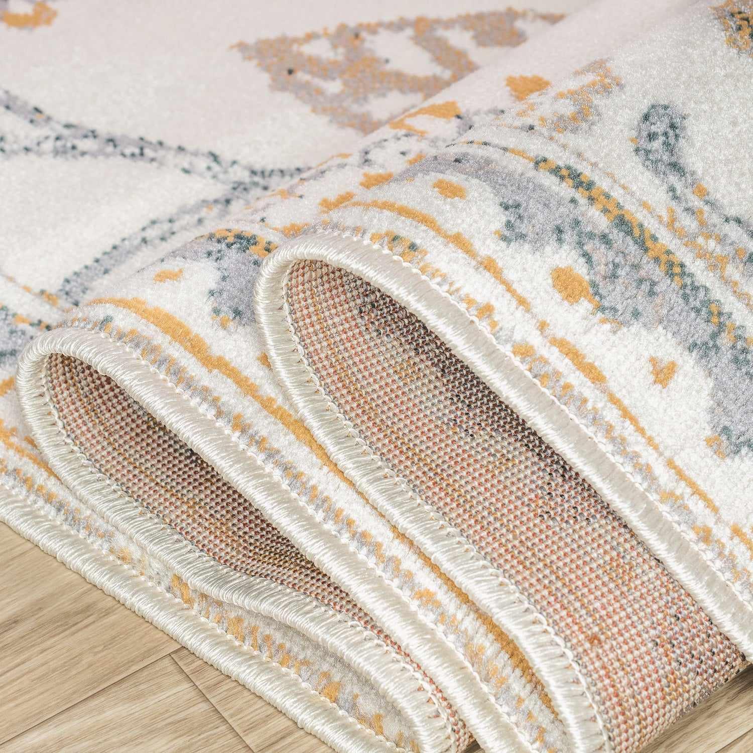 Superior Amaryllis Modern Floral Farmhouse Area Rug - Gray