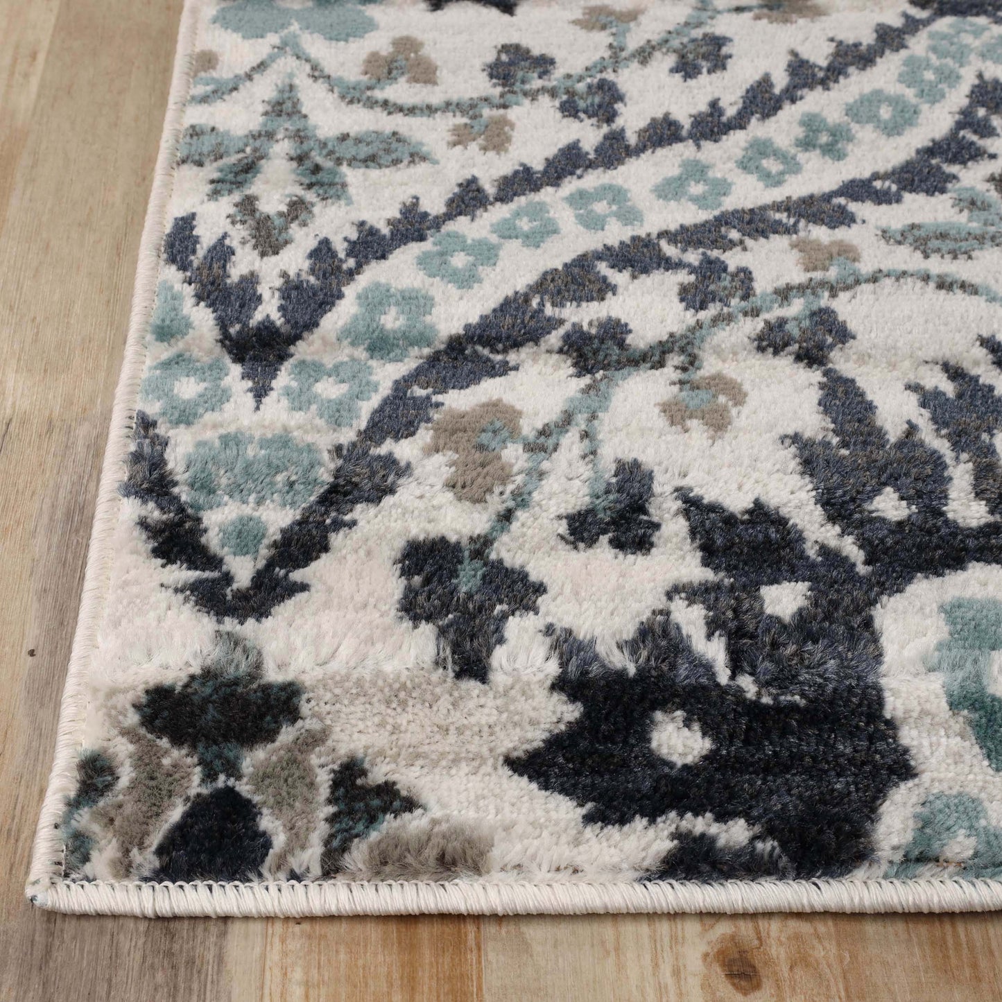 Augusta Oriental Vintage Floral Damask Indoor Area Rug or Runner Rug - DeepRoyal