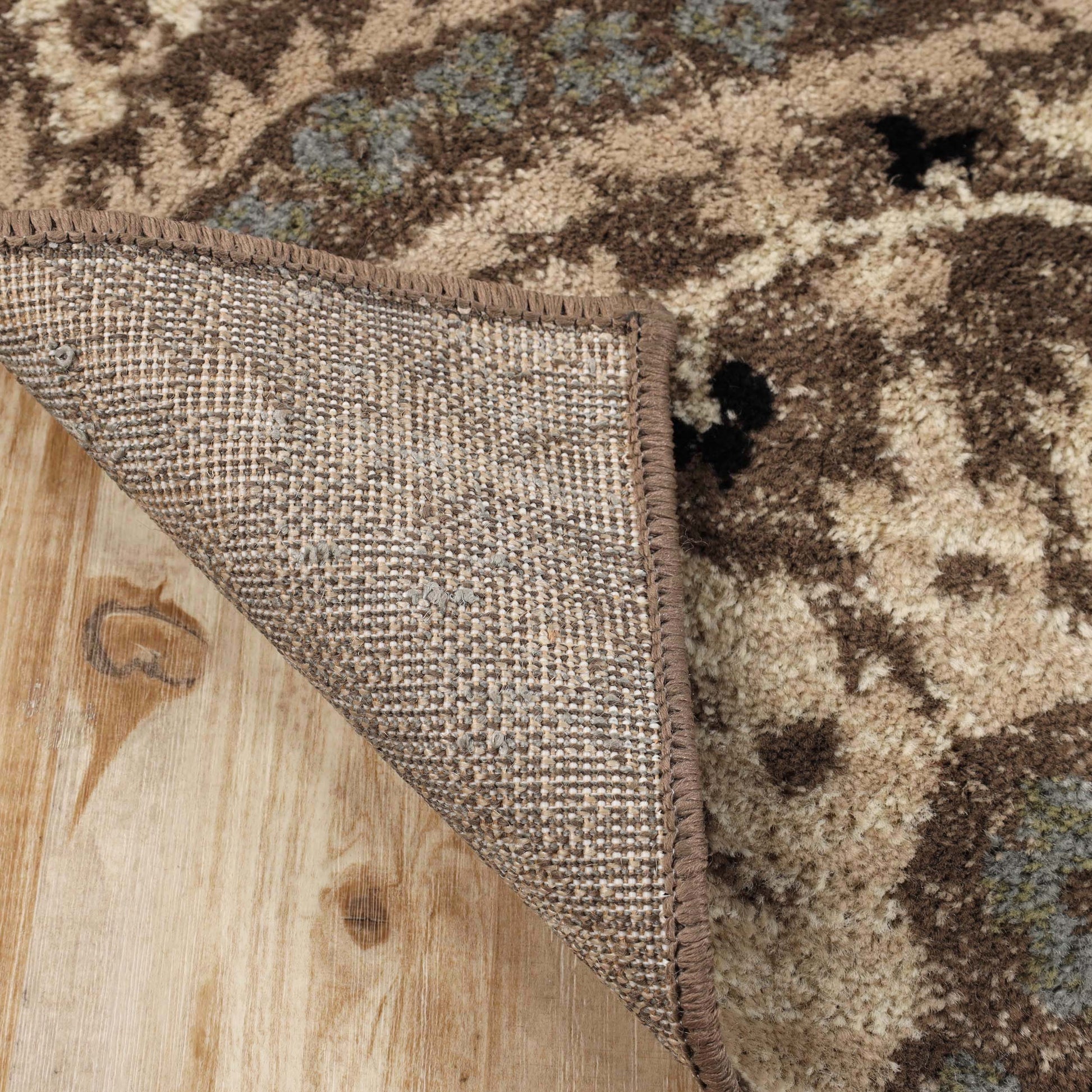 Augusta Oriental Vintage Floral Damask Indoor Area Rug or Runner Rug - LightBlue