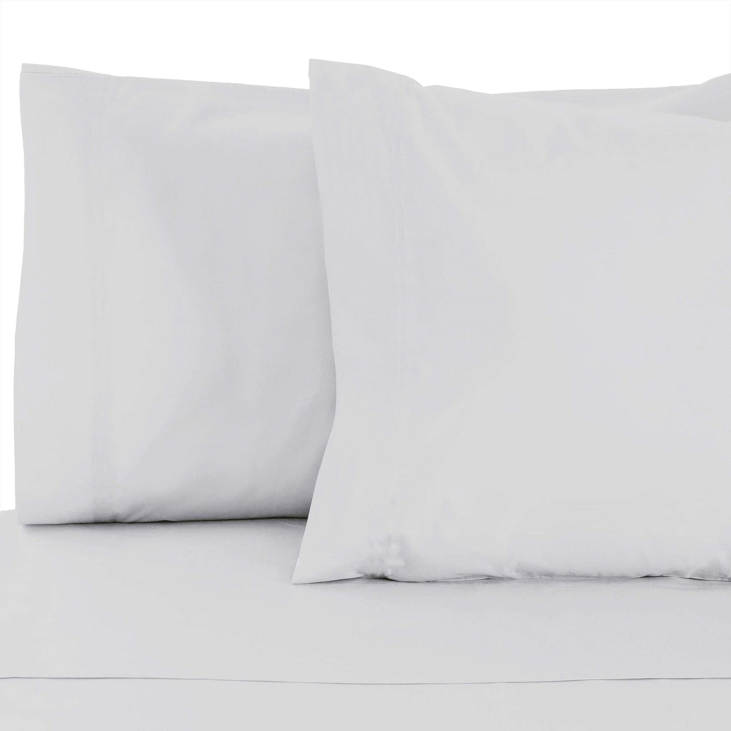 Superior 100% Rayon From Bamboo 300 Thread Count Solid 2 Piece Pillowcase Set - Platinum