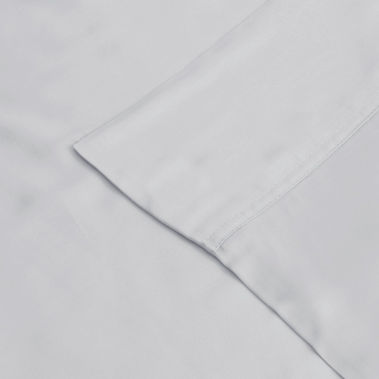Superior 100% Rayon From Bamboo 300 Thread Count Solid 2 Piece Pillowcase Set - Platinum