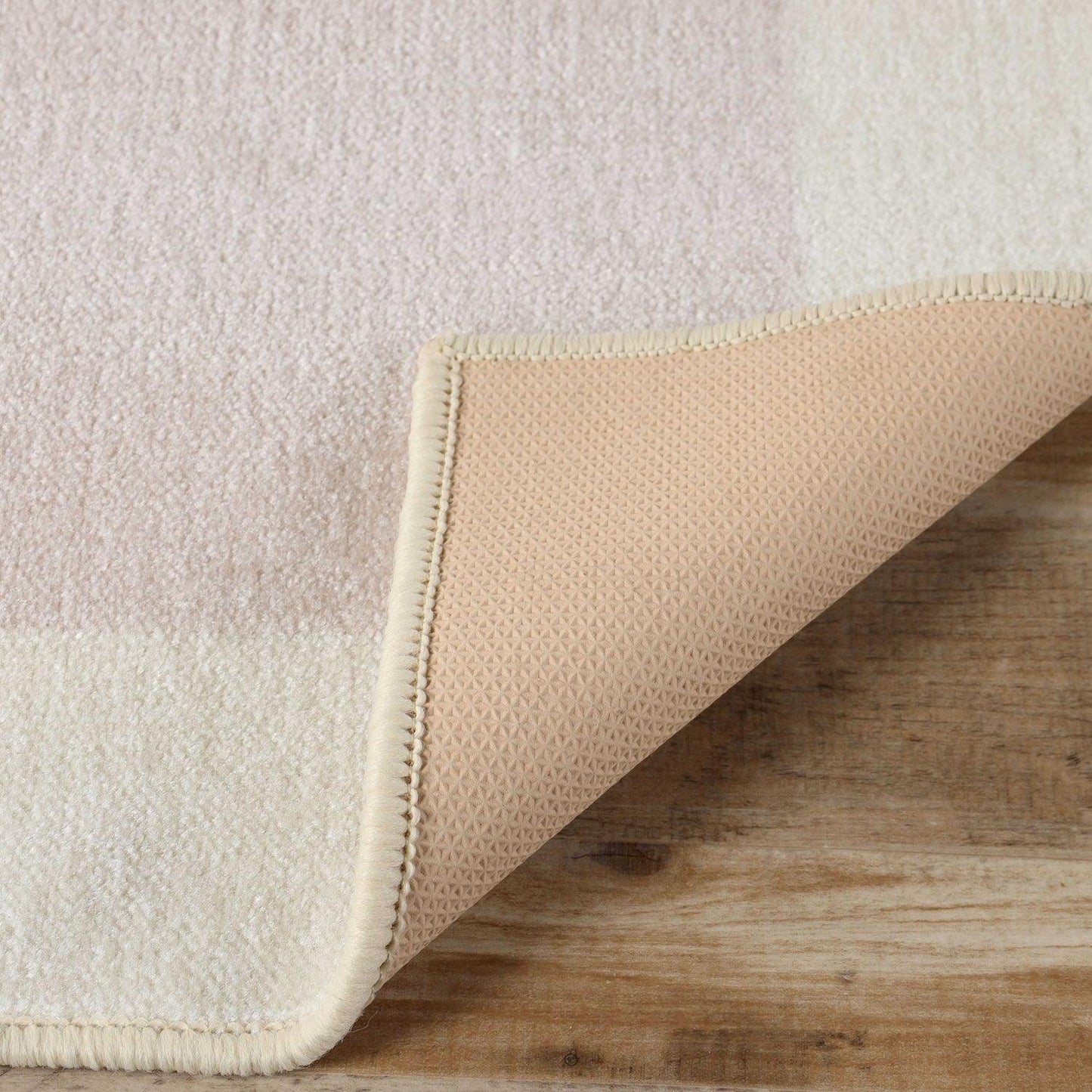 Superior Rome Non-Slip Machine Washable Bath Mat Set - Cream