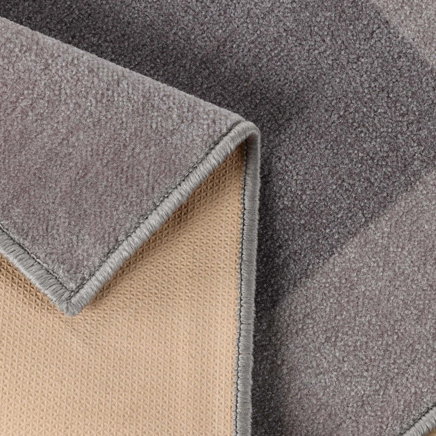 Superior Rome Non-Slip Machine Washable Bath Mat Set - Grey