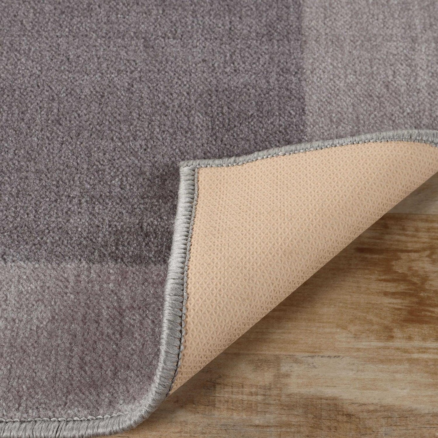 Superior Rome Non-Slip Machine Washable Bath Mat Set - Grey