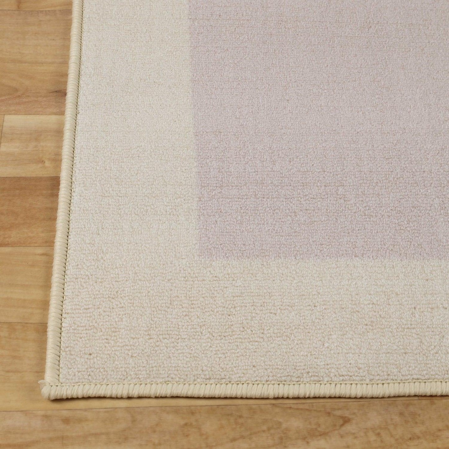 Superior Troy Solid Non-Slip Machine Washable Kitchen Mat Set -Cream