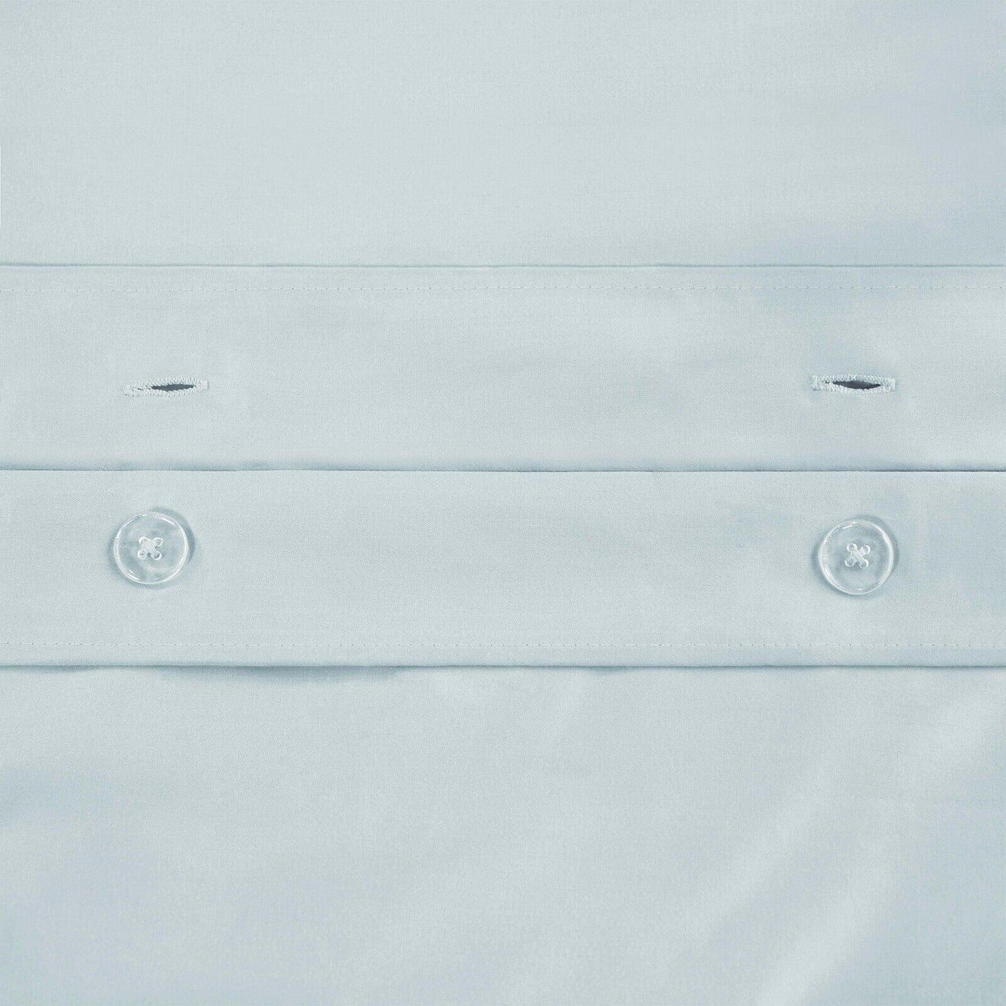 Superior Egyptian Cotton Solid All-Season Duvet Cover Set with Button Closure - Baby Blue
