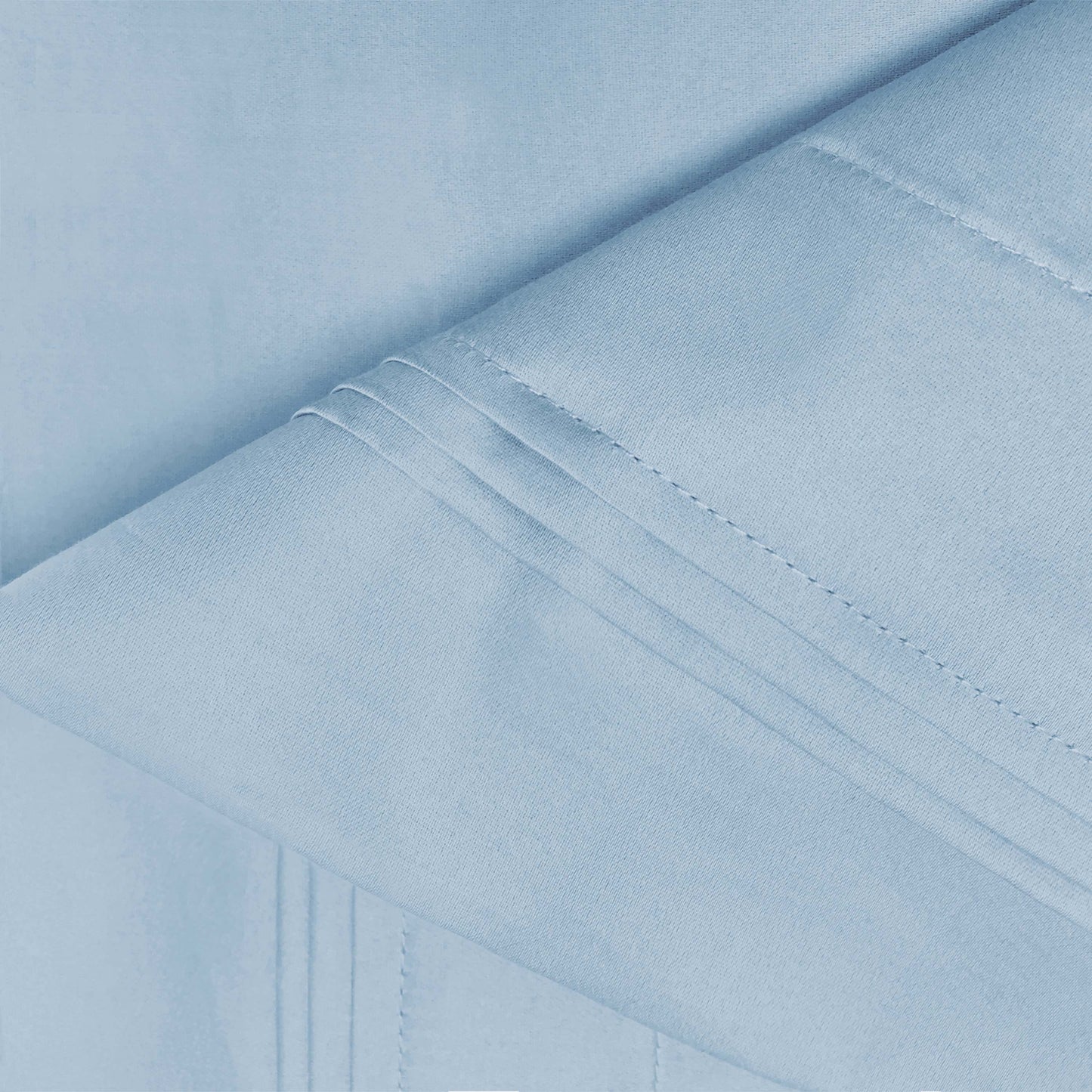 Premium 650 Thread Count Egyptian Cotton Solid Pillowcase Set - BabyBlue