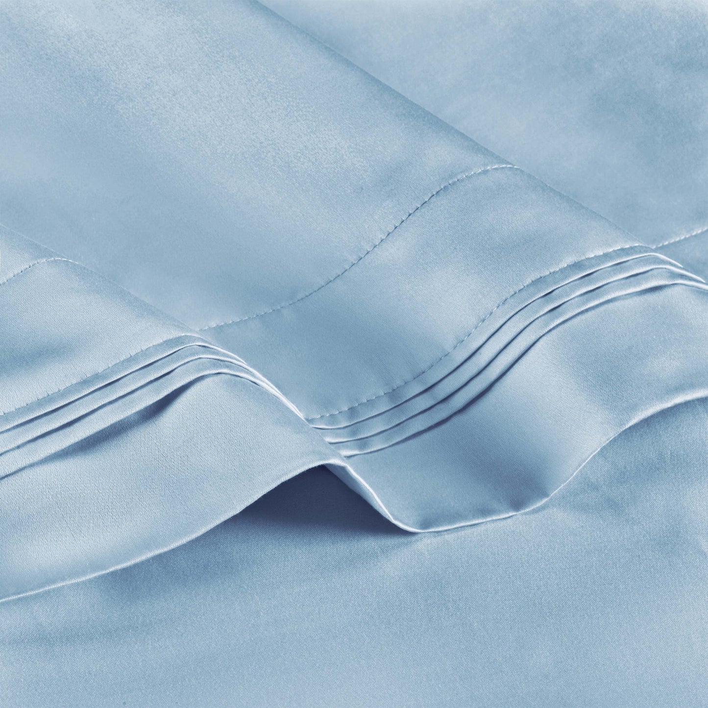 Premium 650 Thread Count Egyptian Cotton Solid Pillowcase Set - BabyBlue