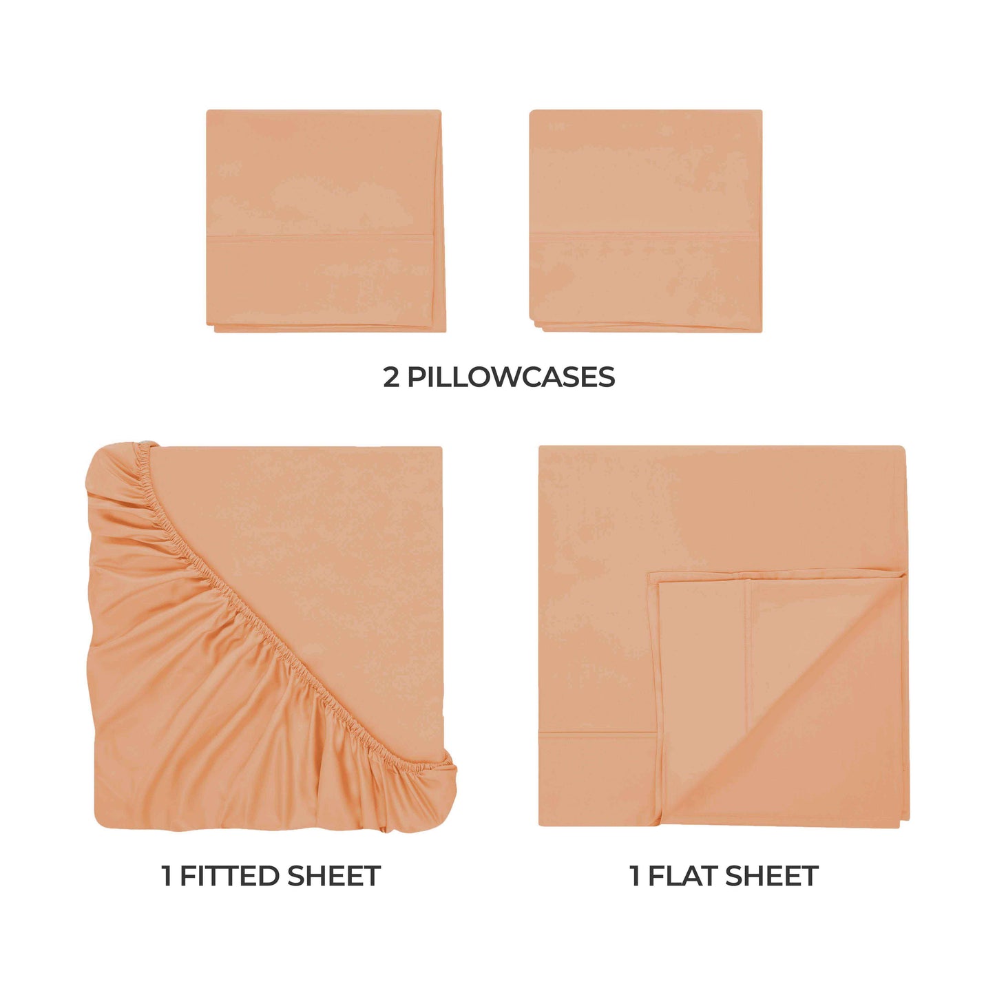 Egyptian Cotton 300 Thread Count Solid Deep Pocket Sheet Set - Beige