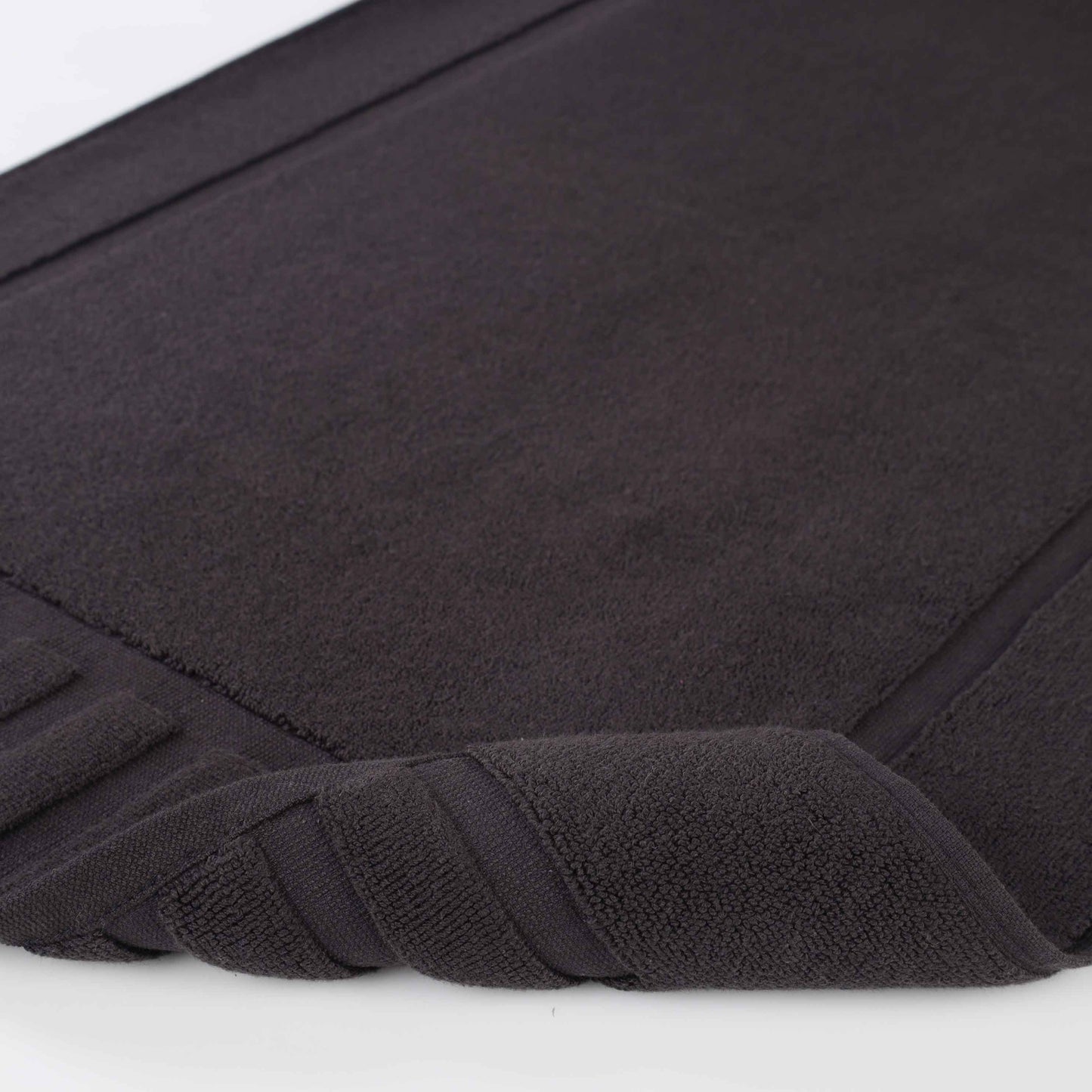 Leo Cotton Solid Modern Absorbent Heavy Washable Bath Mat Set of 2