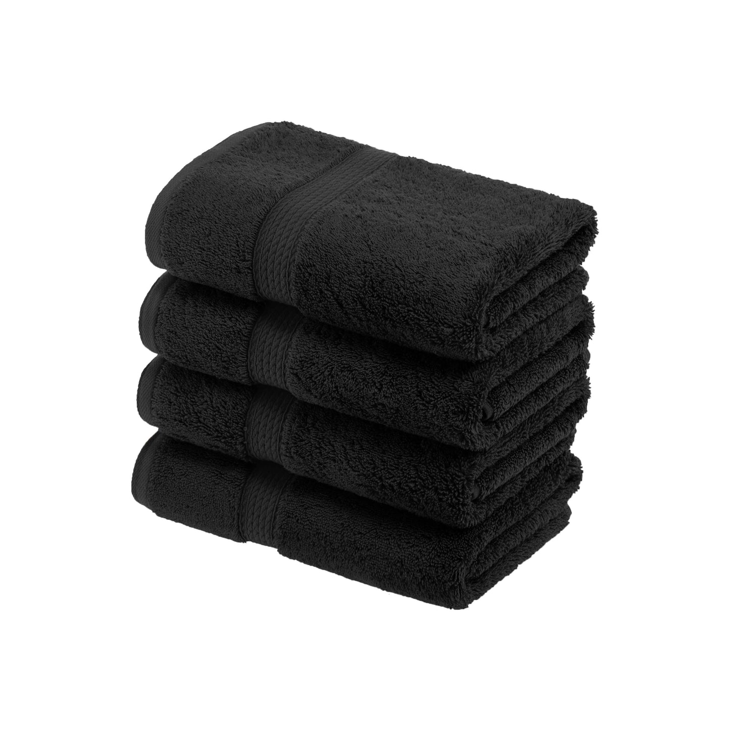 Madison Egyptian Cotton Pile Plush Heavyweight Hand Towel Set of 4