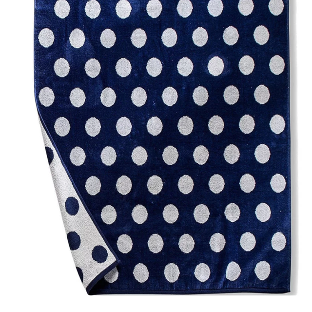 Polka Dot Cotton Oversized 2 Piece Beach Towel Set