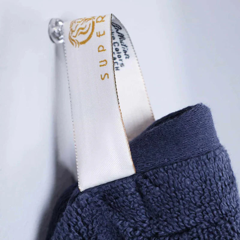 Turkish Cotton Highly Absorbent Solid 6 Piece Towel Set - CrownBlue